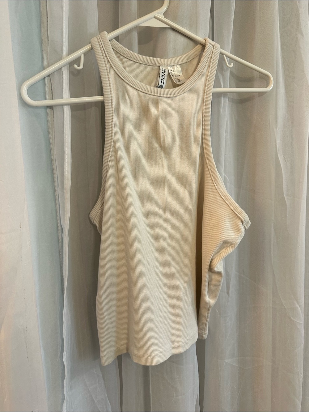 Divided Outfitters Ribbed Tank Top - Cream